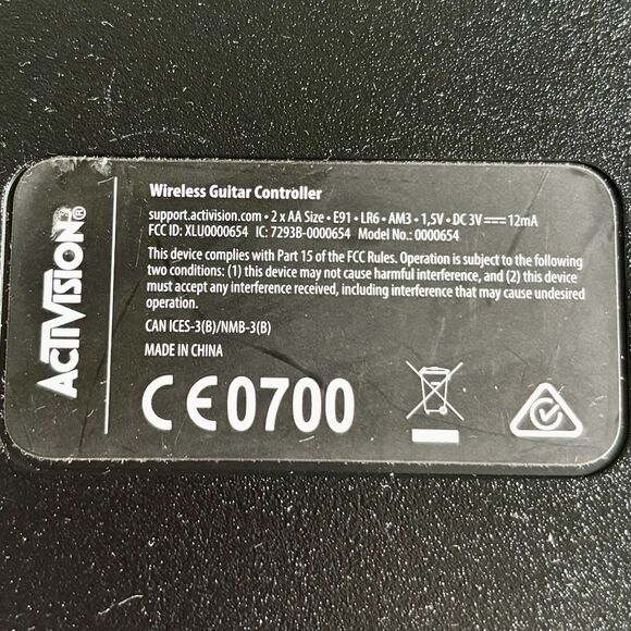 Guitar Hero Live Wireless Black Gold Guitar Style 0000654 For PS3 No Dongle - Picture 8 of 8